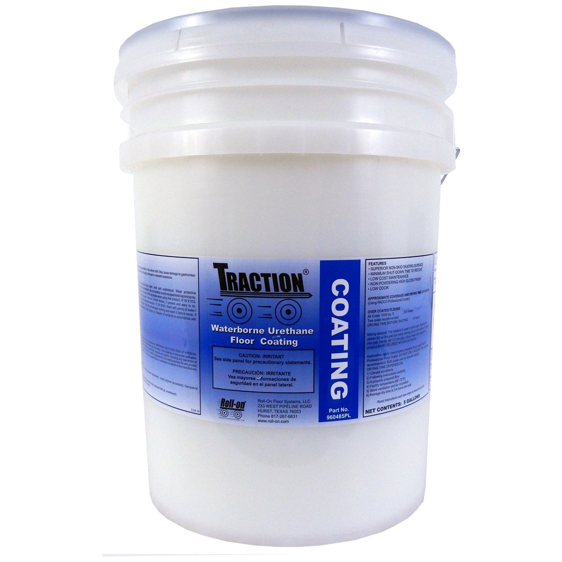 Pail of Traction Waterborne Urethane Floor Coating
